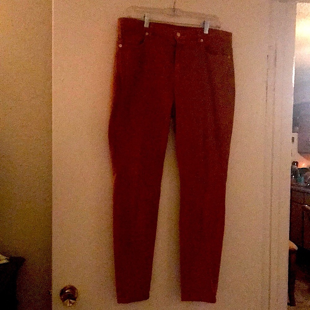 Michael Kors burnt orange skinny jeans never worn